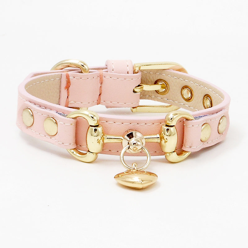 Charming Pup Collar - Soft Leather Style for Everyday Walks