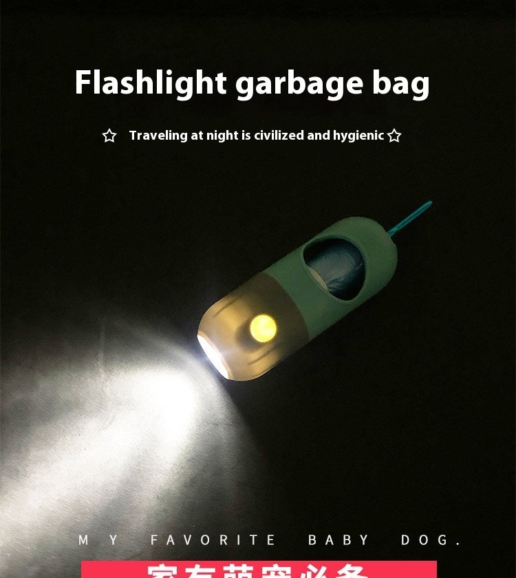 Cozy Fur LED Pet Bag Holder – Clean Walks Anytime