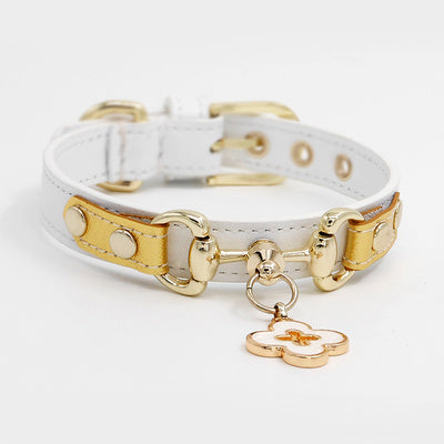 Charming Pup Collar - Soft Leather Style for Everyday Walks