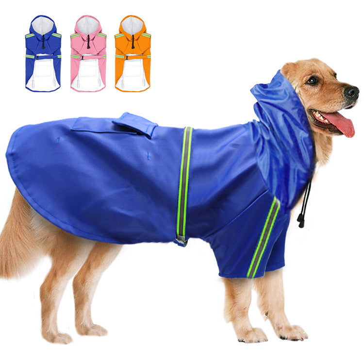 Paw Dry Waterproof Dog Raincoat – Stay Dry and Visible Outdoors