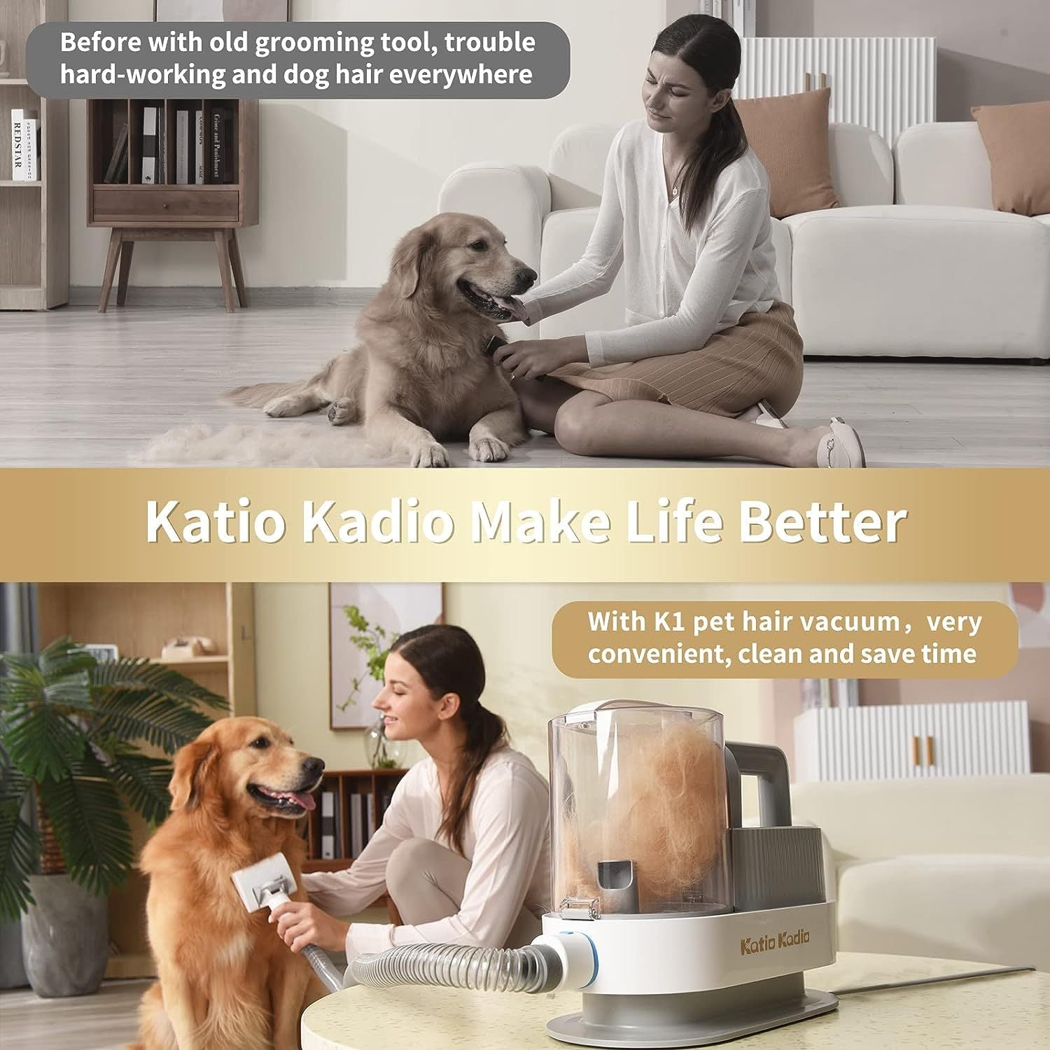 PetLuxe Grooming Kit – All-in-One Vacuum for Happy Pets