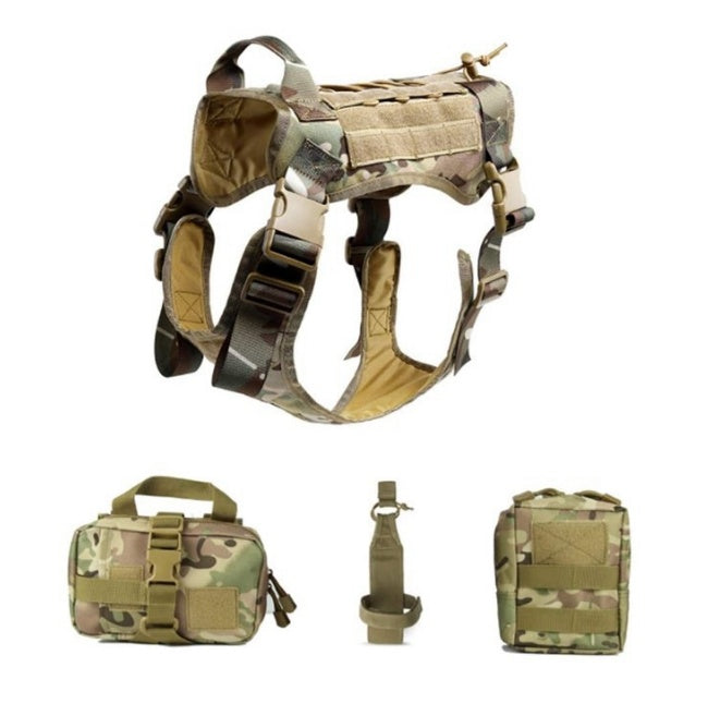 Adventure Pup Vest : All-in-One Tactical Gear for Brave Dogs