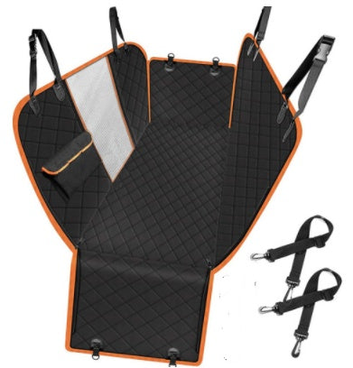 Pet Travel Hammock - Rear Seat Protector with Pocket & Zipper