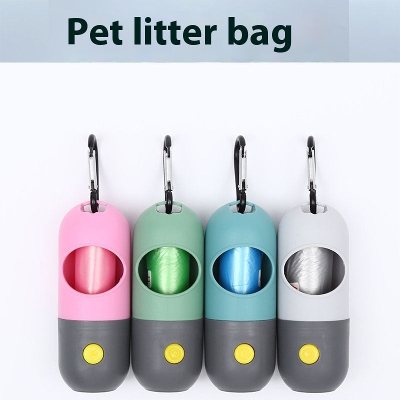 Cozy Fur LED Pet Bag Holder – Clean Walks Anytime