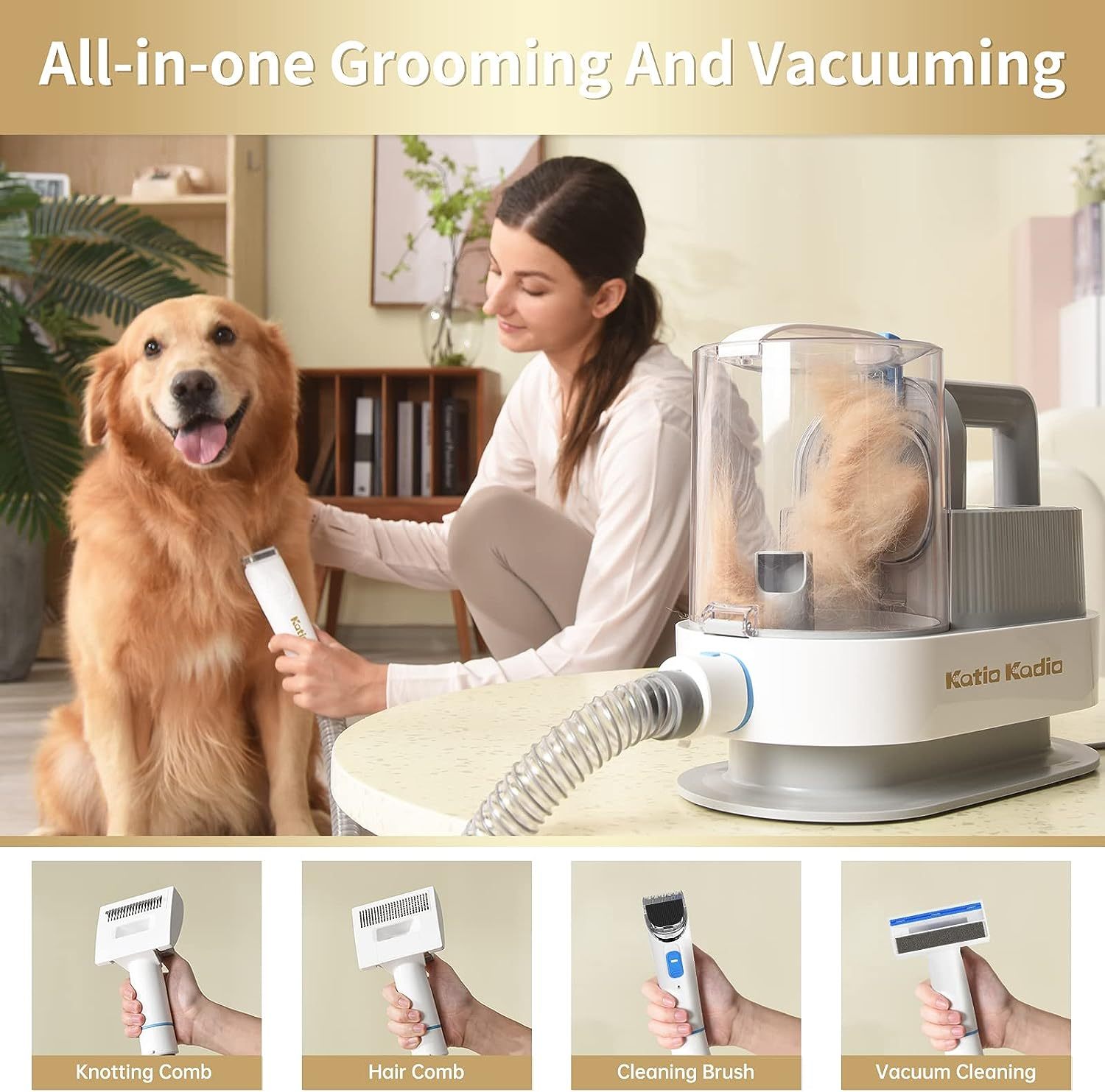 PetLuxe Grooming Kit – All-in-One Vacuum for Happy Pets