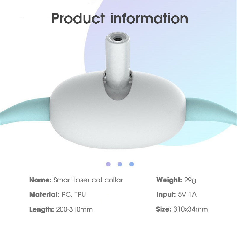 Laser Chase Collar - Smart Fun Playtime for Active Cats