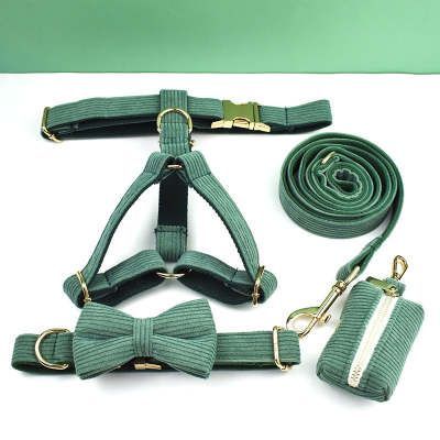 Emerald Paw Velvet Collar - Stylish Comfort for Dogs