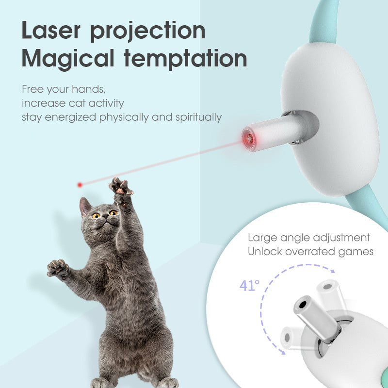 Laser Chase Collar - Smart Fun Playtime for Active Cats