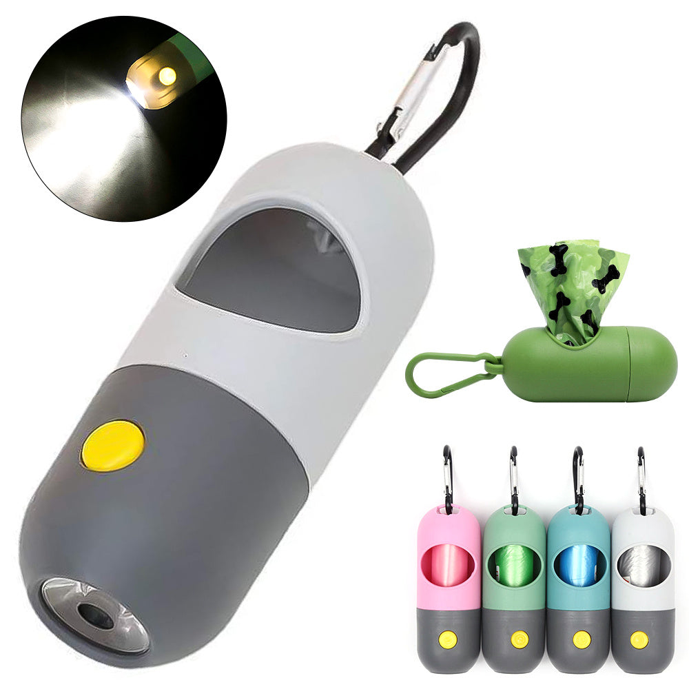 Cozy Fur LED Pet Bag Holder – Clean Walks Anytime