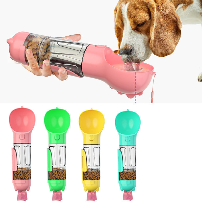 Pawfect 3-in-1 Dog Bottle – Water, Food & Poop Bags