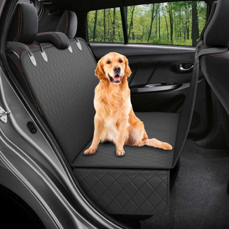 Pet Travel Hammock - Rear Seat Protector with Pocket & Zipper