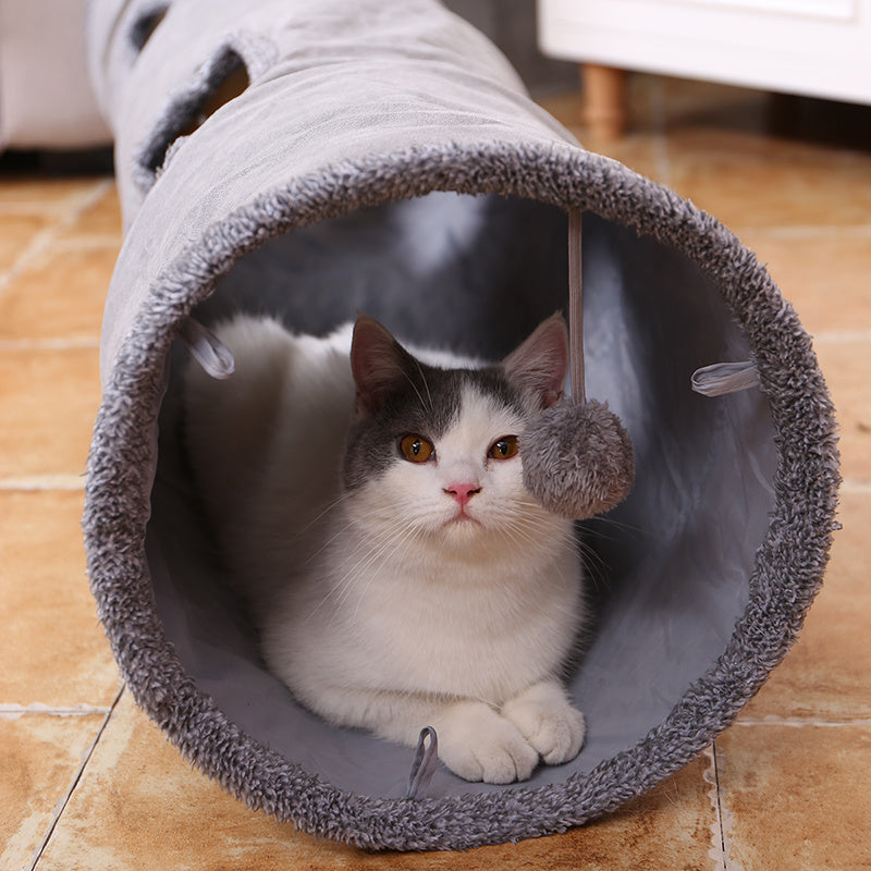 Snuggle Cat Tunnel Toy – Active Playtime for Happy Cats