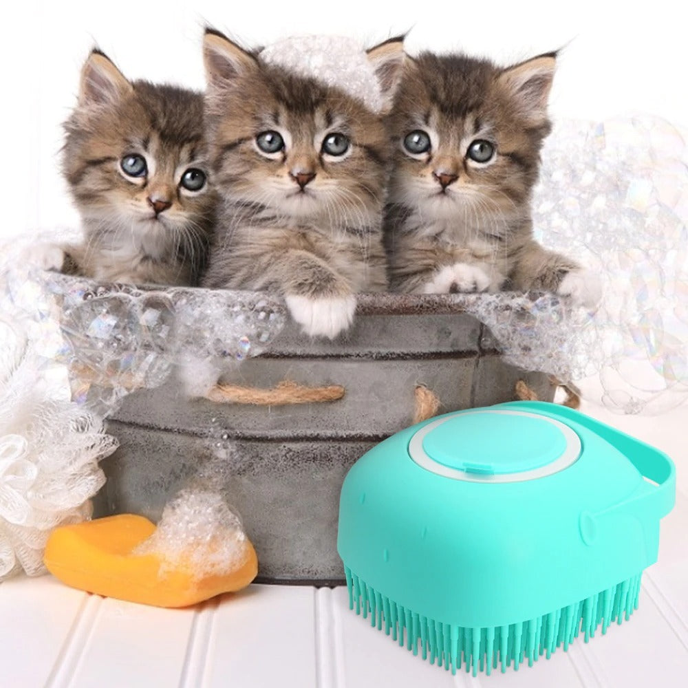 Gentle Paws Pet Massage Brush – Short Hair Grooming Made Simple