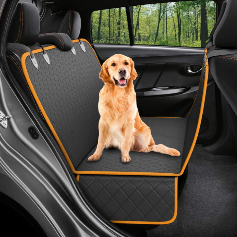 Pet Travel Hammock - Rear Seat Protector with Pocket & Zipper