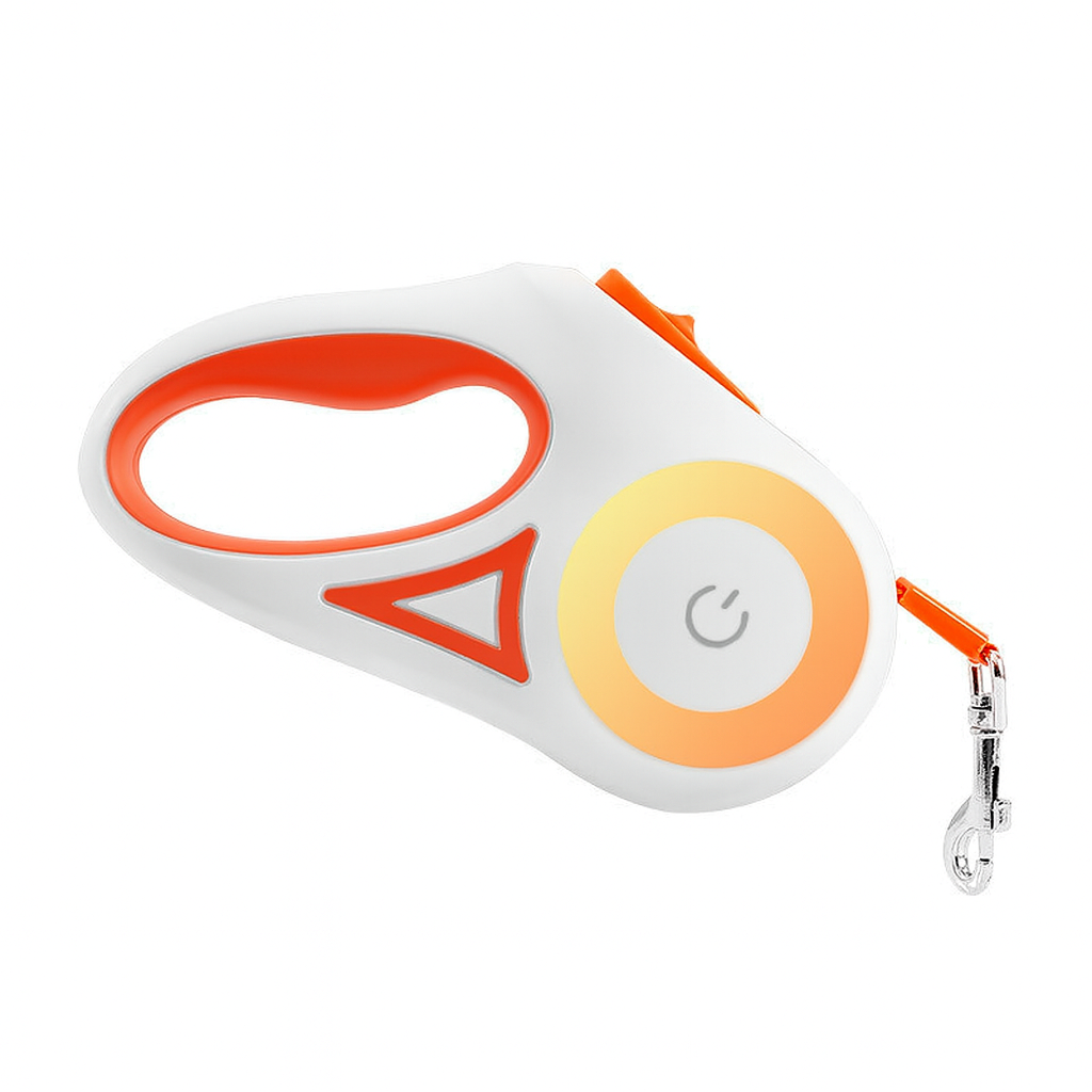 Easy-Walk Retractable Leash Set With Built-In LED Light