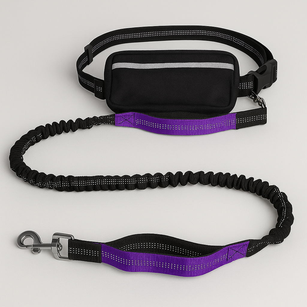 Reflective Run Dog Leash – Enjoy Hands-Free Walks Easily