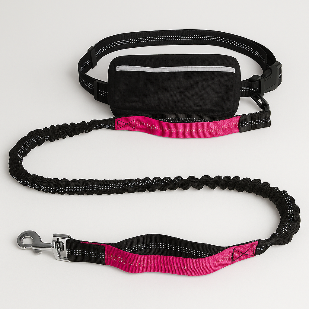 Reflective Run Dog Leash – Enjoy Hands-Free Walks Easily