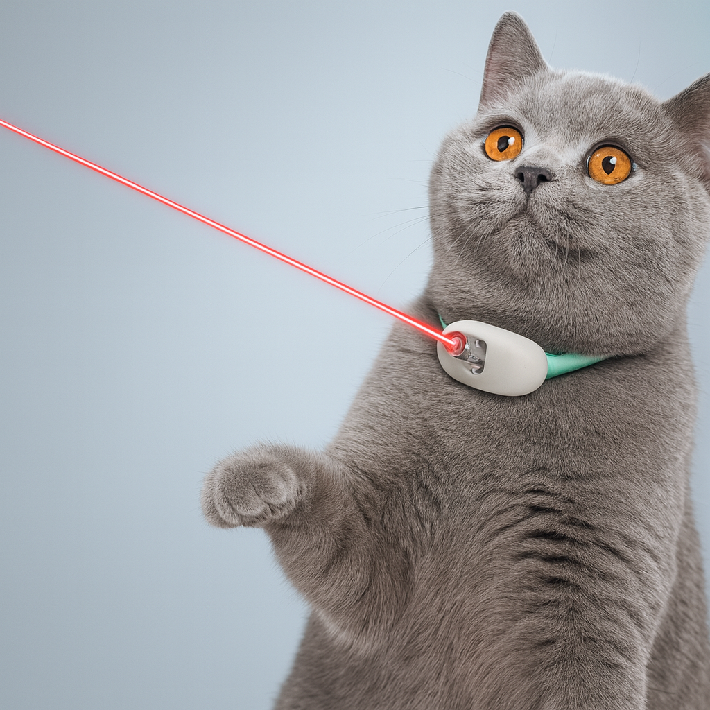 Laser Chase Collar - Smart Fun Playtime for Active Cats