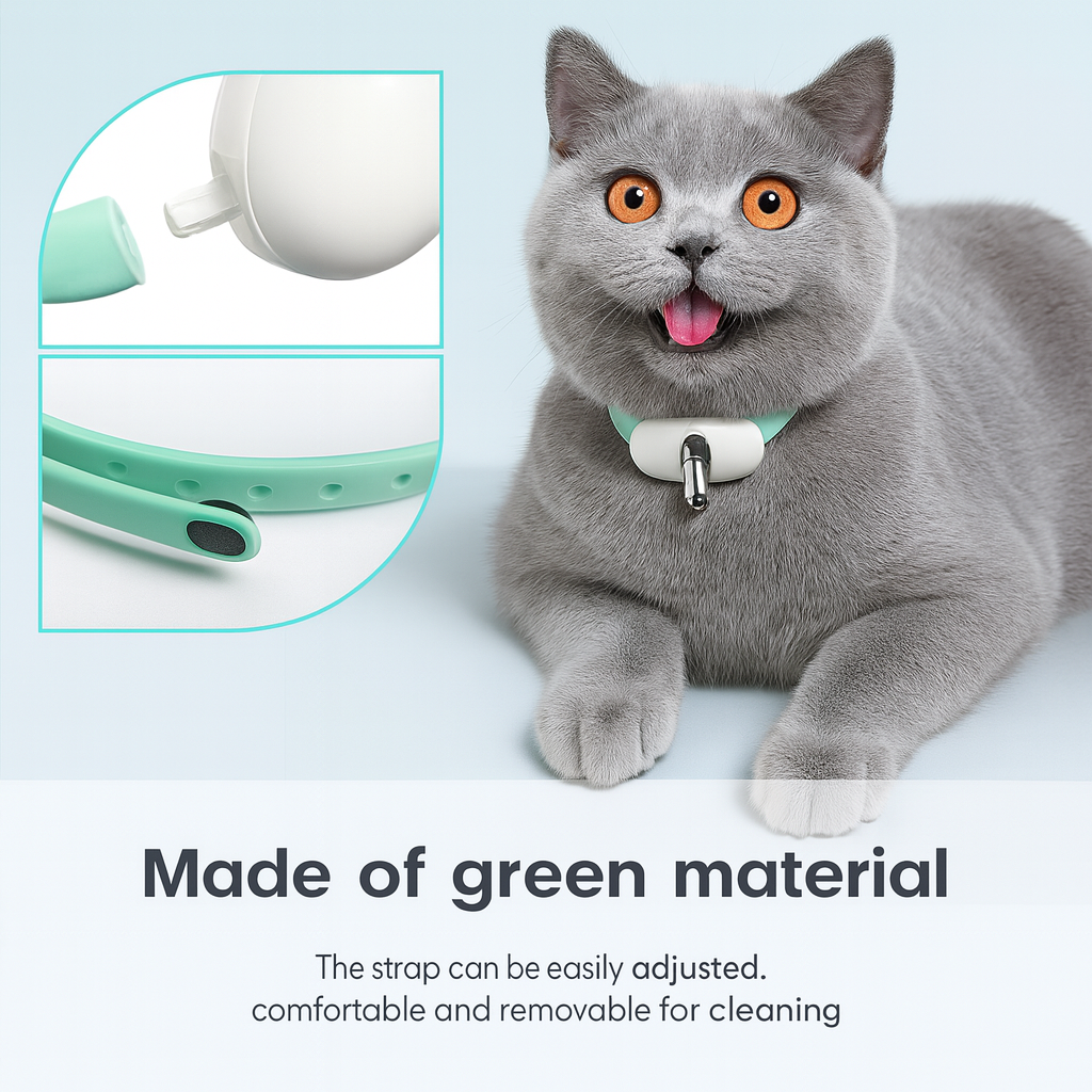 Laser Chase Collar - Smart Fun Playtime for Active Cats
