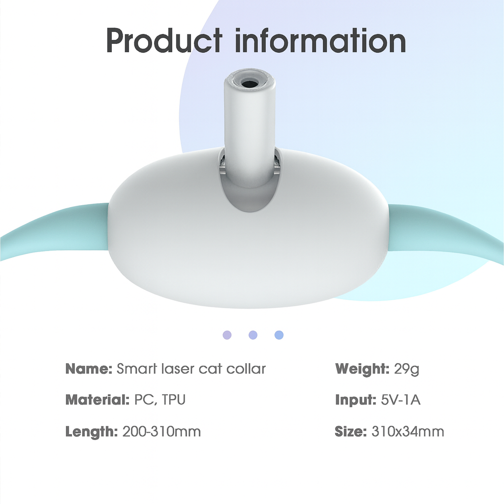 Laser Chase Collar - Smart Fun Playtime for Active Cats