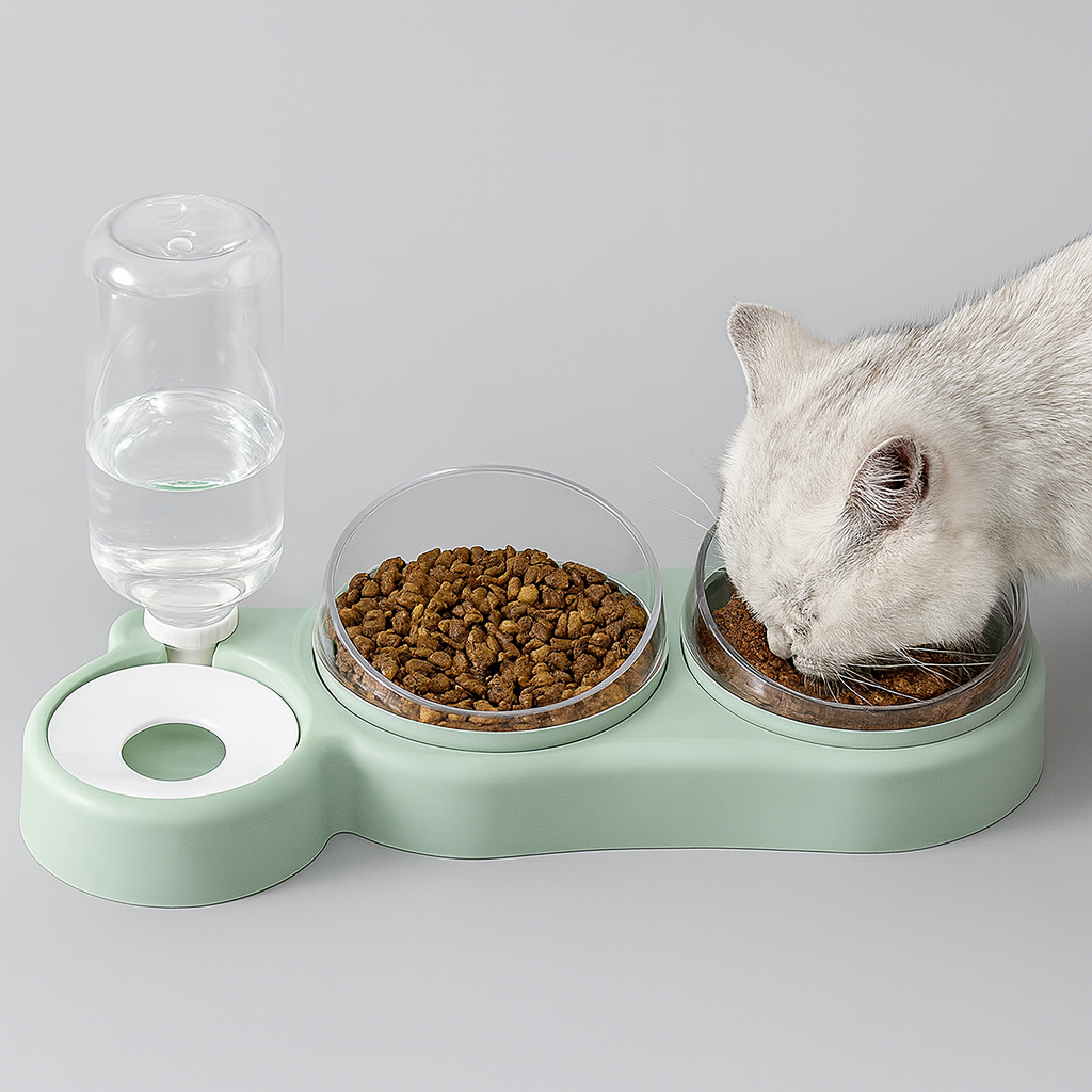 Fountain Feeder - Keep Your Pet Fed and Hydrated Easily