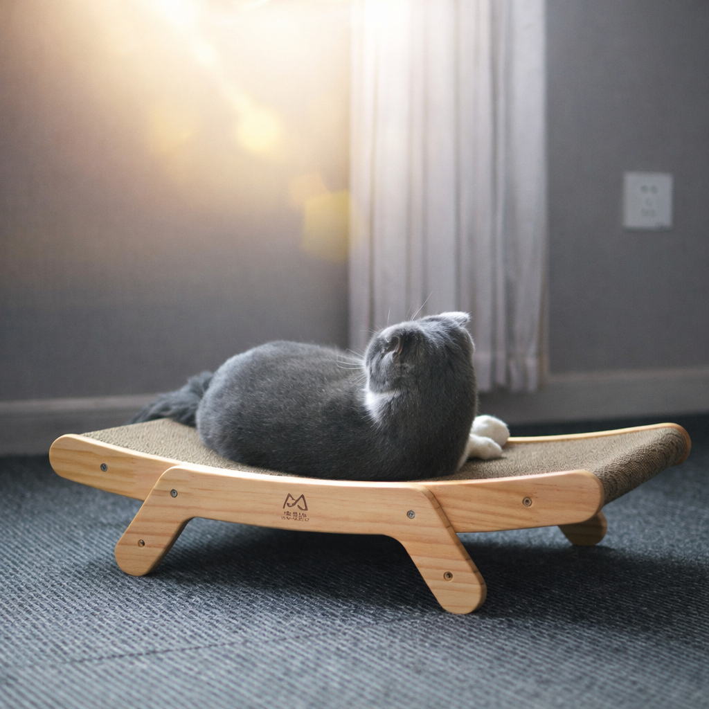 Happy Curl Cat Bed – Shape It, Scratch It, Love It