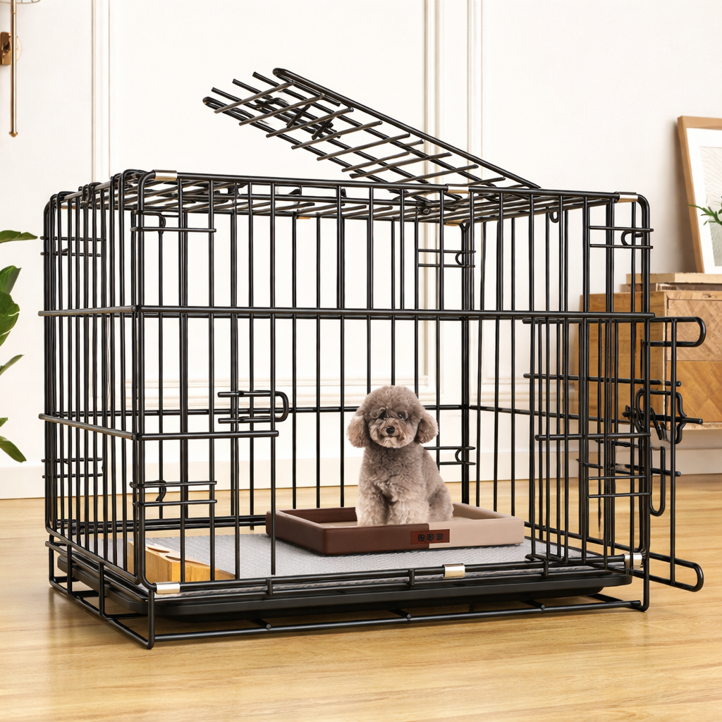 Cozy Crate Folding Pet Cage – Keep Dogs Safe and Secure