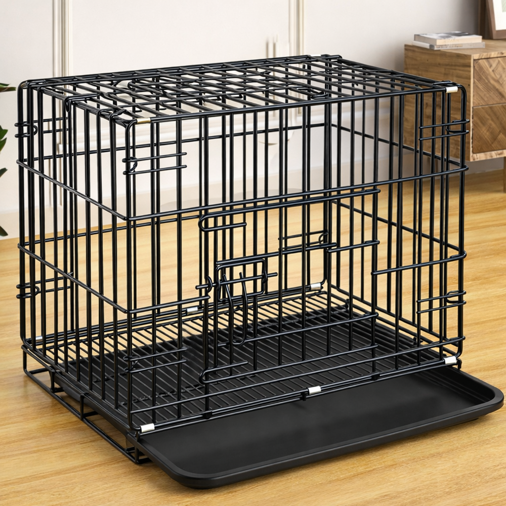 Cozy Crate Folding Pet Cage – Keep Dogs Safe and Secure