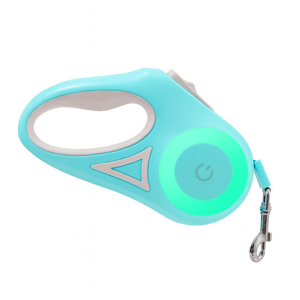 Easy-Walk Retractable Leash Set With Built-In LED Light