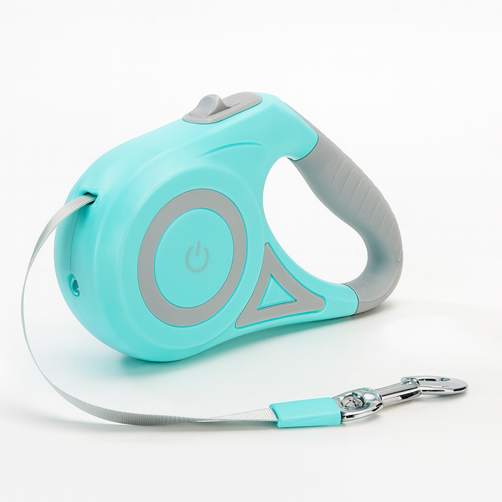 Easy-Walk Retractable Leash Set With Built-In LED Light