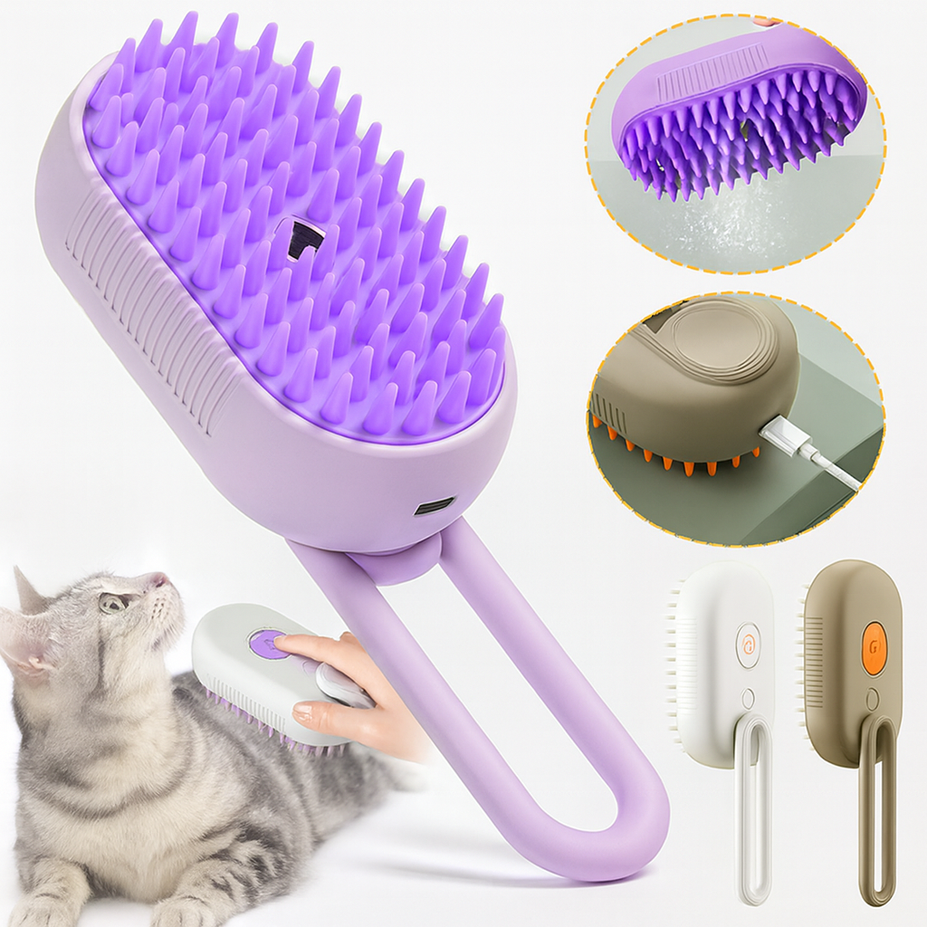 Happy Tail Elite Steam Brush – Salon-Quality Shine at Home