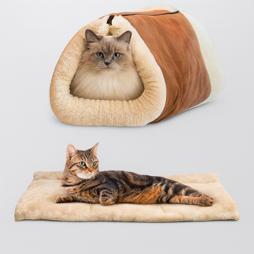Paw Glow Designer Cat Tunnel – Elegant Pet Resting Solution