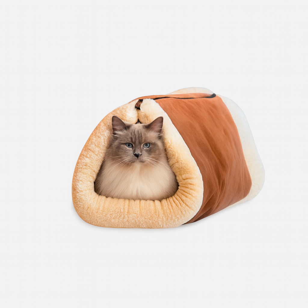 Paw Glow Designer Cat Tunnel – Elegant Pet Resting Solution