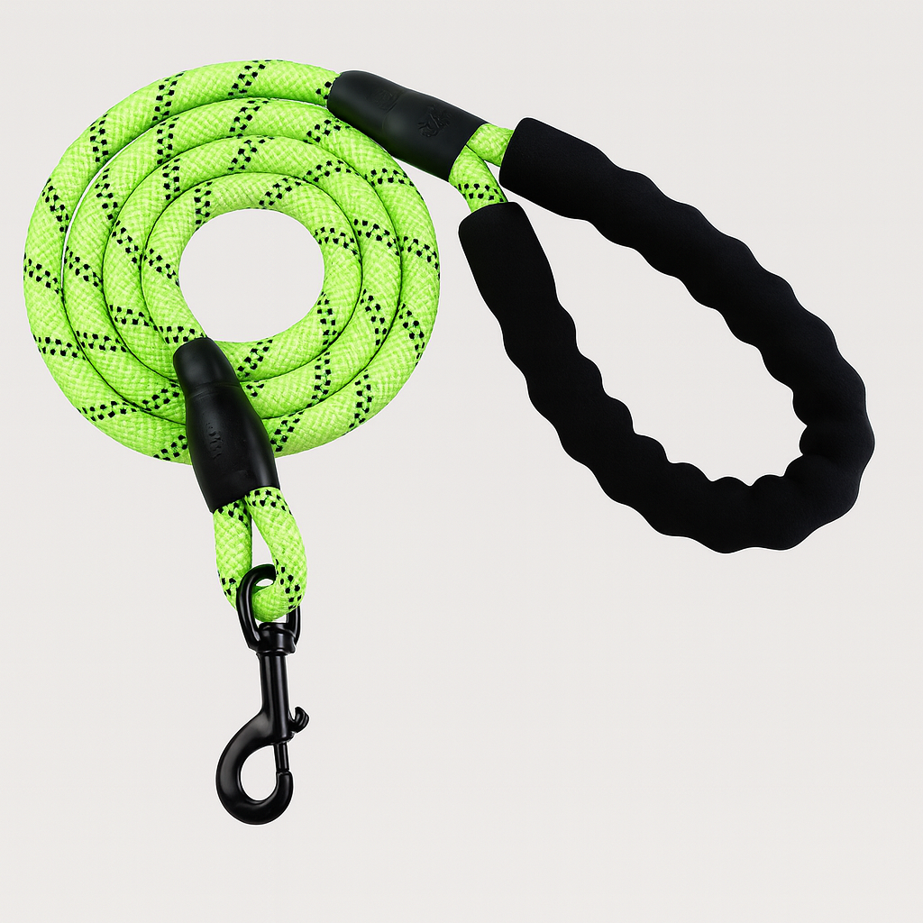 Happy Pup Nylon Dog Leash – Safe Evening Walks for Pets