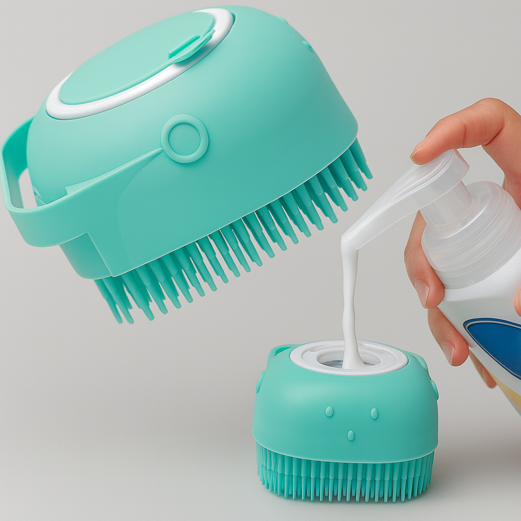 Gentle Paws Pet Massage Brush – Short Hair Grooming Made Simple