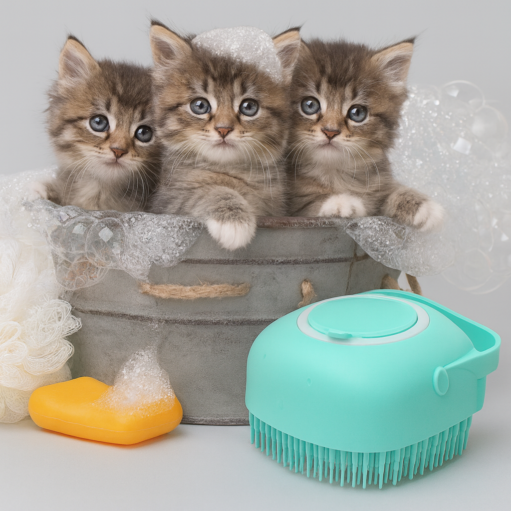 Gentle Paws Pet Massage Brush – Short Hair Grooming Made Simple