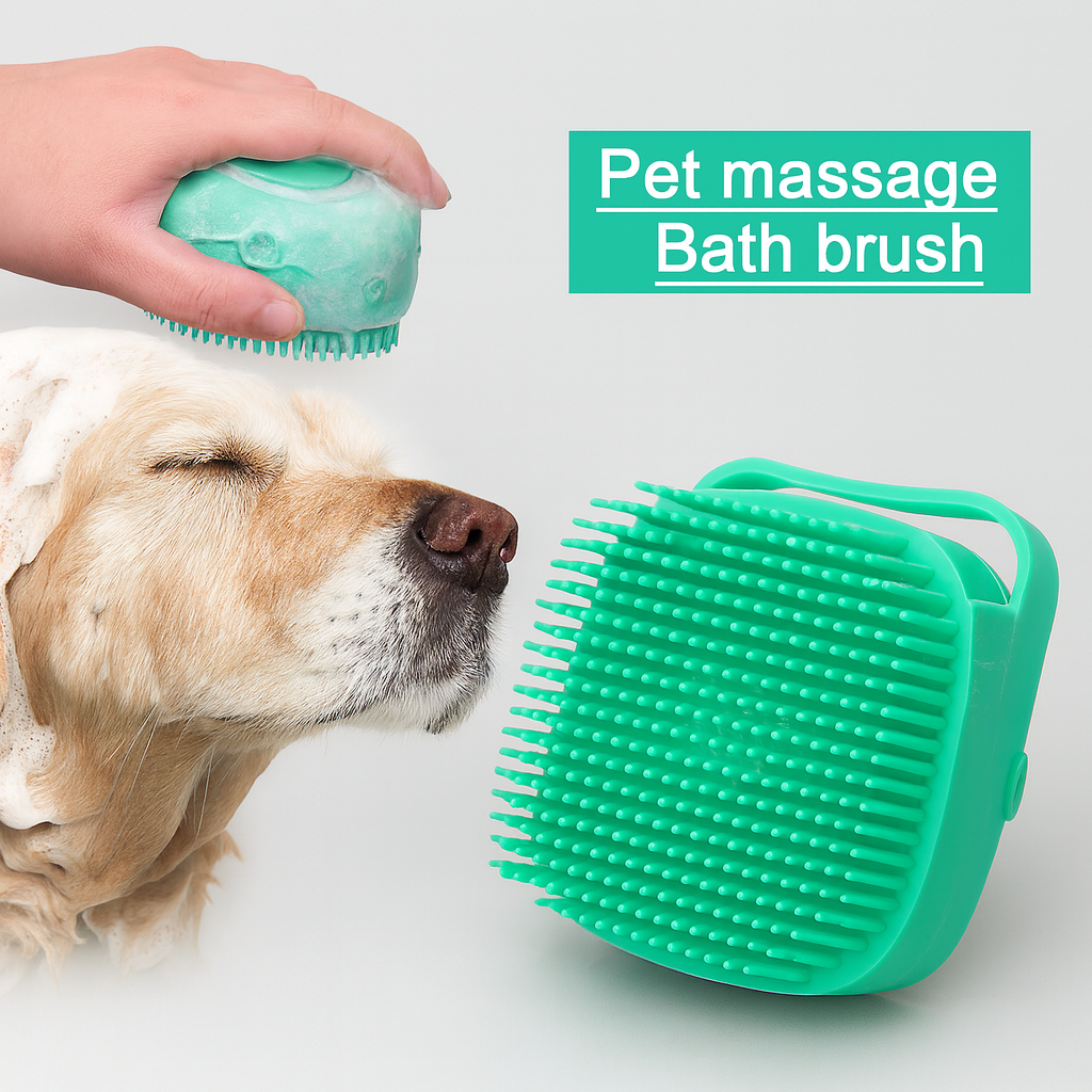 Gentle Paws Pet Massage Brush – Short Hair Grooming Made Simple