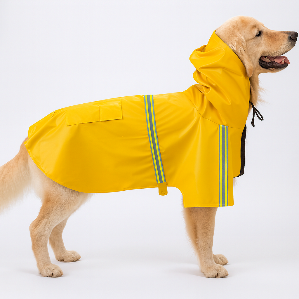 Paw Dry Waterproof Dog Raincoat – Stay Dry and Visible Outdoors