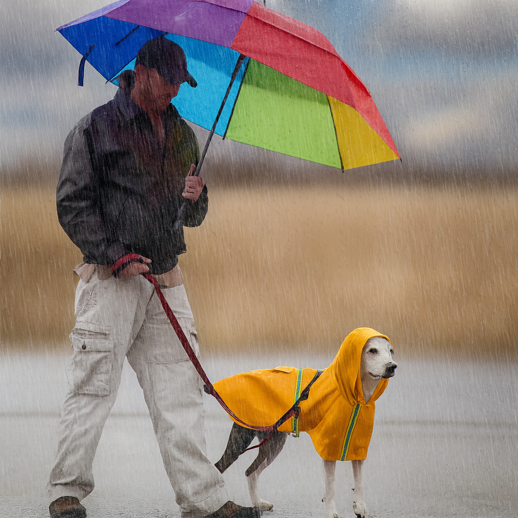 Paw Dry Waterproof Dog Raincoat – Stay Dry and Visible Outdoors