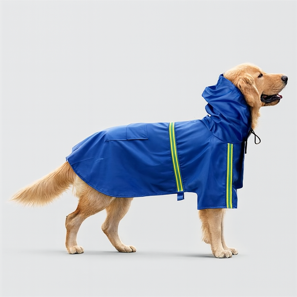 Paw Dry Waterproof Dog Raincoat – Stay Dry and Visible Outdoors