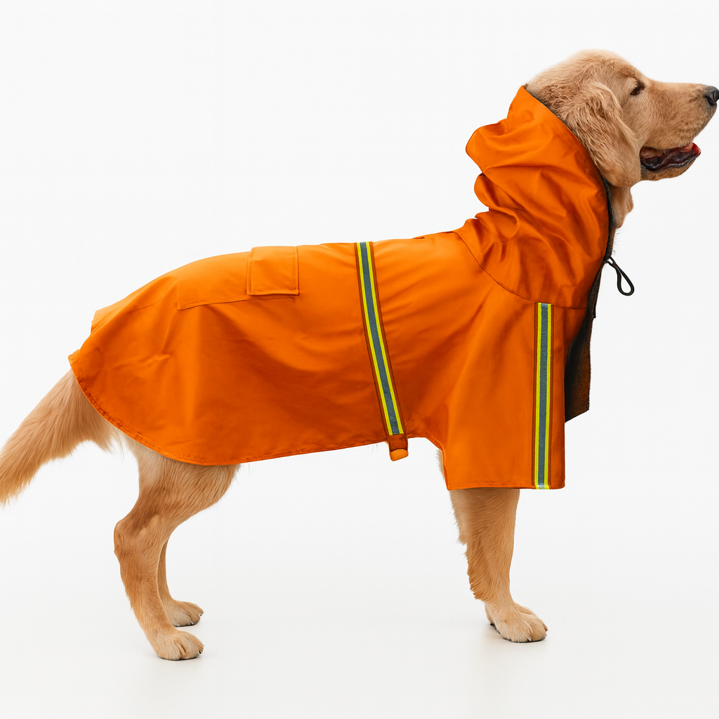 Paw Dry Waterproof Dog Raincoat – Stay Dry and Visible Outdoors