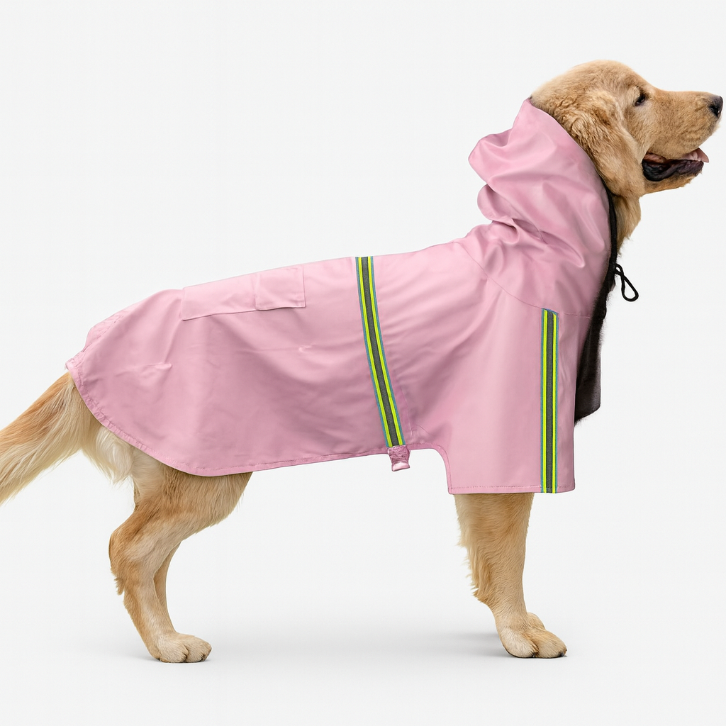 Paw Dry Waterproof Dog Raincoat – Stay Dry and Visible Outdoors