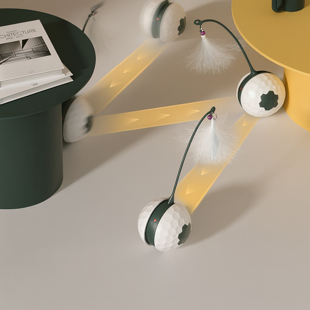 Cozy Fur Electric Cat Toy – Elegant, Safe, and Fun