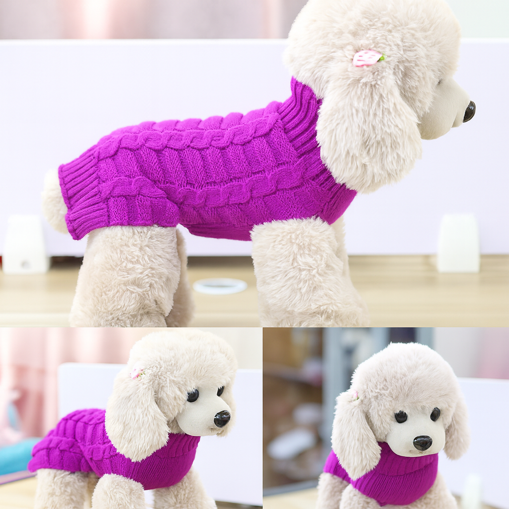 Cozy Paws Cashmere Dog Sweater – Soft, Warm, and Stylish