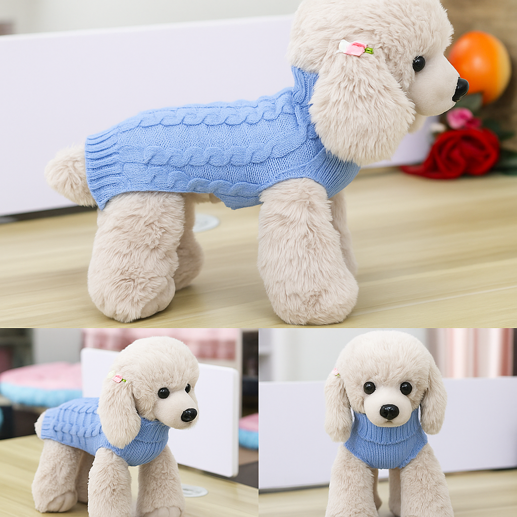 Cozy Paws Cashmere Dog Sweater – Soft, Warm, and Stylish