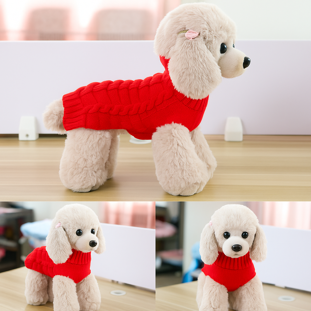 Cozy Paws Cashmere Dog Sweater – Soft, Warm, and Stylish