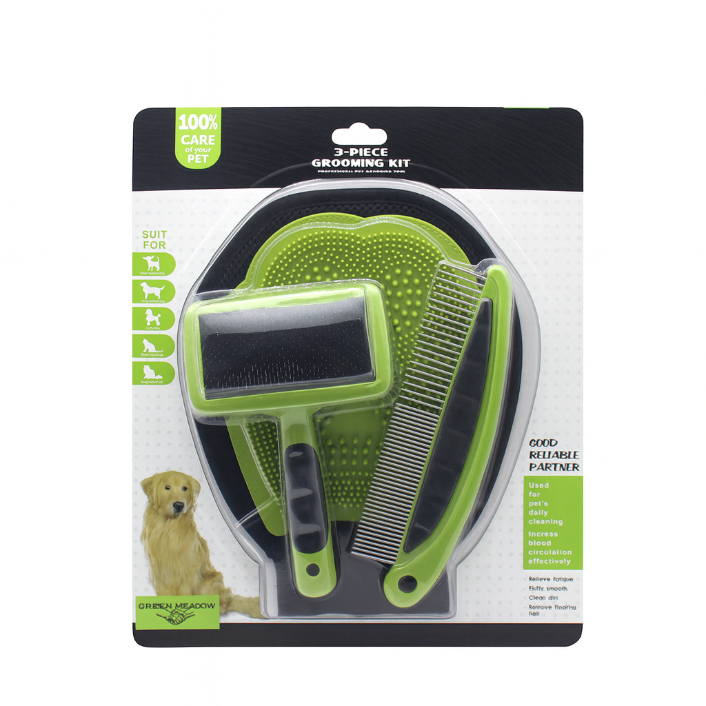 Pet Buddy Rake Comb Set – Clean, Detangle, and Relax Pets