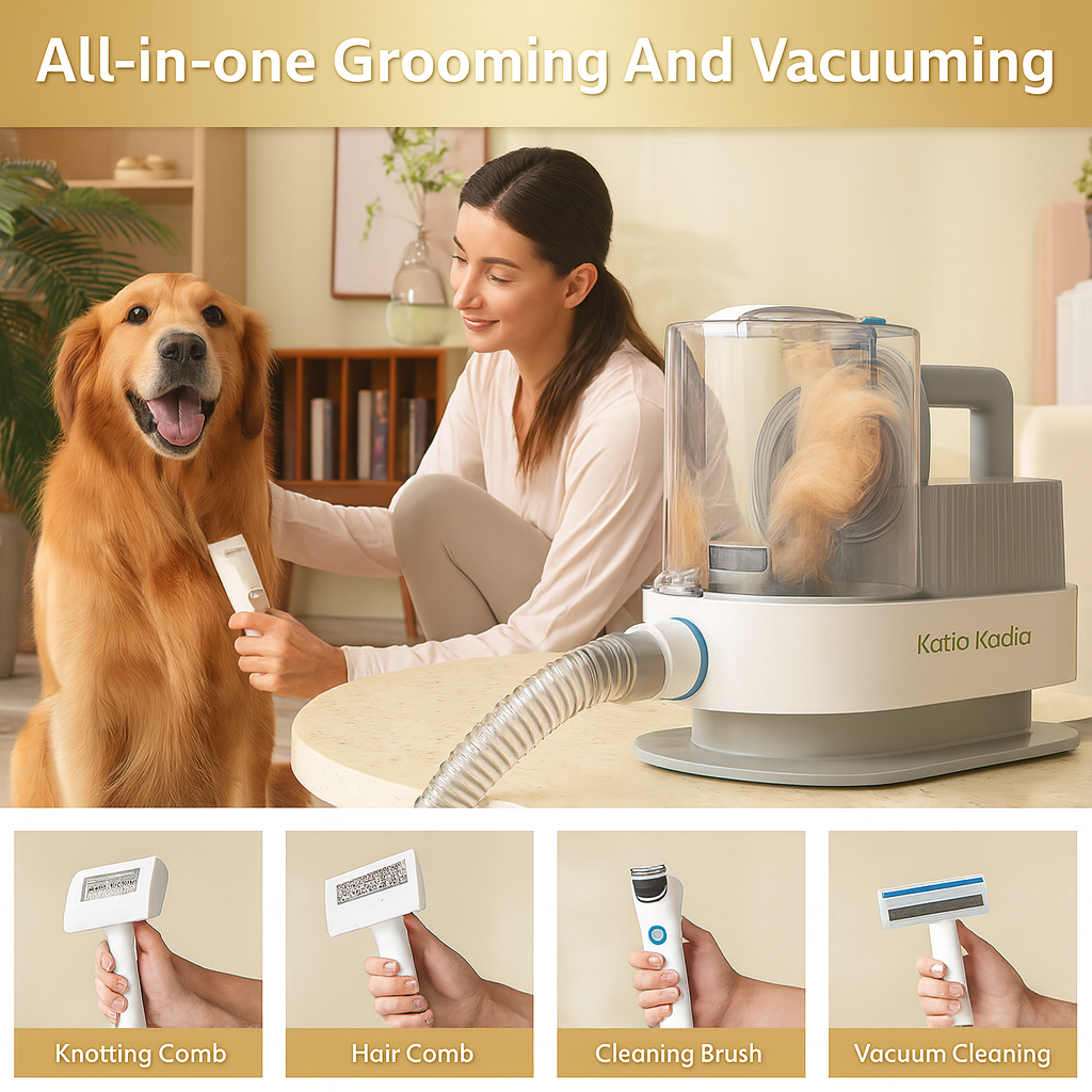 Pet Luxe Grooming Kit – All-in-One Vacuum for Happy Pets
