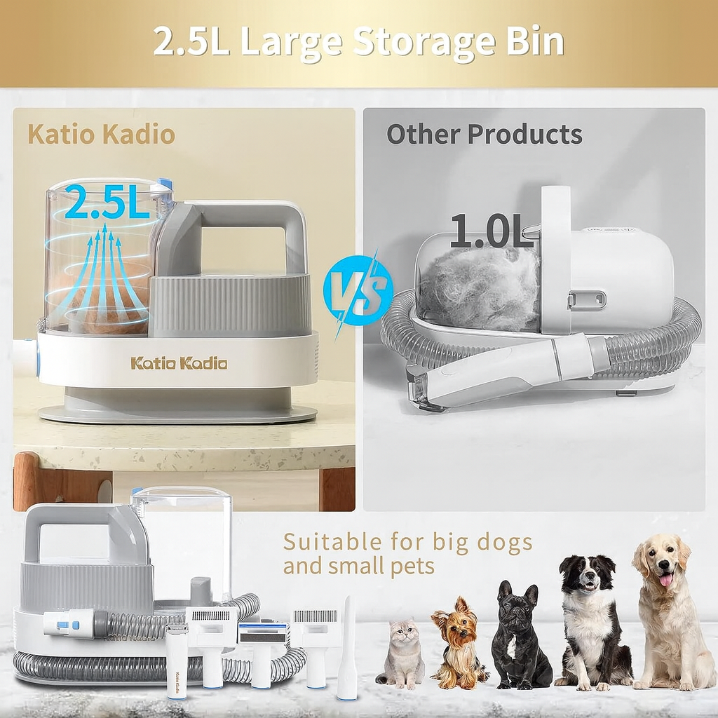 Pet Luxe Grooming Kit – All-in-One Vacuum for Happy Pets