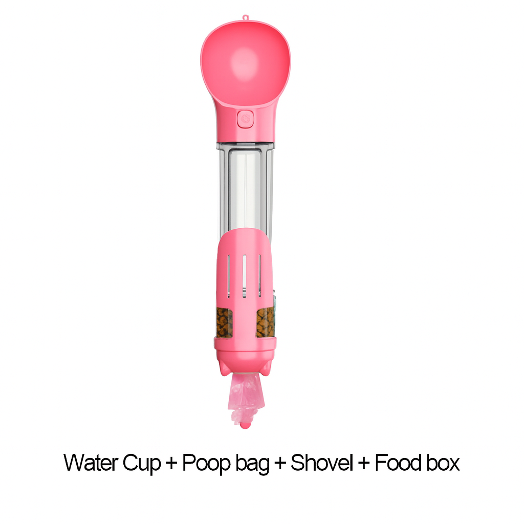 Pawfect 3-in-1 Dog Bottle – Water, Food & Poop Bags
